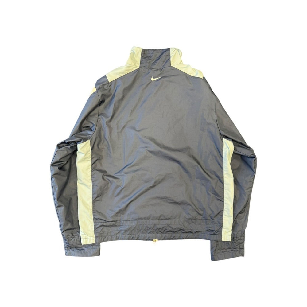 Vintage 90s Nike Kids Windbreaker Jacket Navy Colorblock Full Zip Youth L 12-14 - Picture 2 of 7